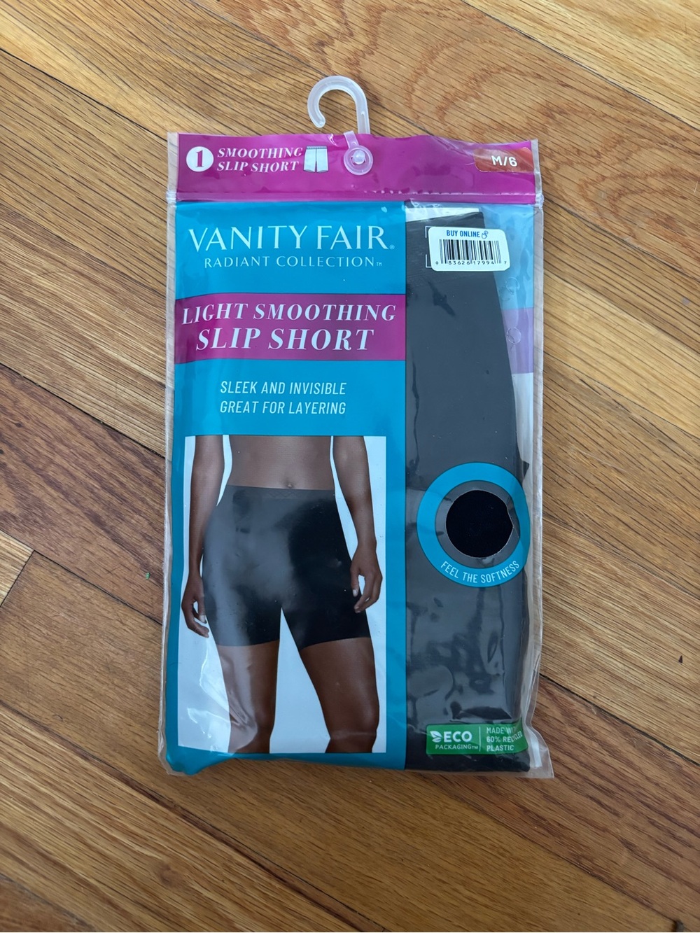 Vanity Fair Black Light Smoothing Slip Short